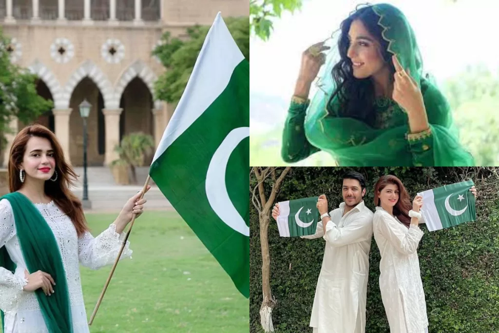 Pakistani Celebrities on 14 August