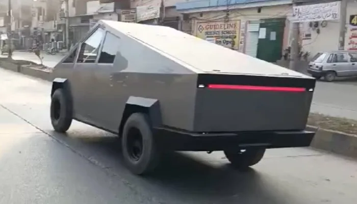 "Jugaad rocked, Elon Musk shocked": Pakistani engineer builds Tesla Cybertruck replica