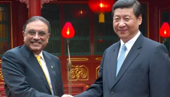 President Zardari, president Xi Jinping