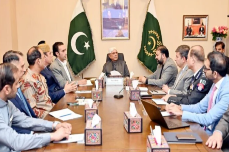 President Zardari pledges to eradicate terrorism in Balochistan