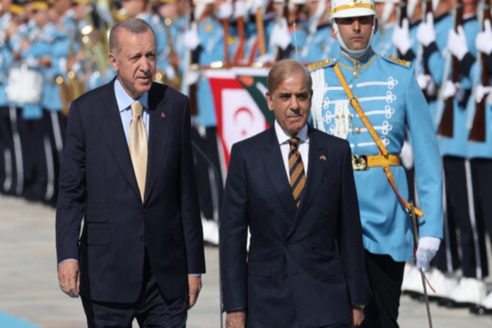 Recep Tayyip Erdogan and Shehbaz Sharif