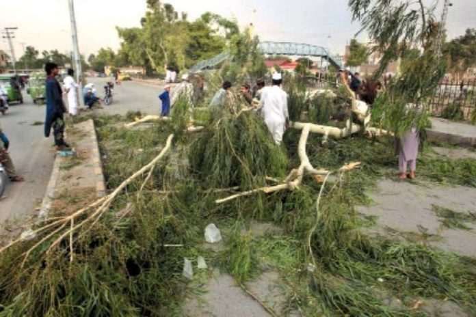 Deadly windstorm hits Peshawar, leaves 3 dead, 12 injured