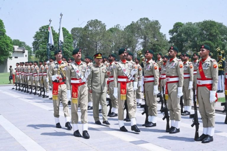 Special guard of honour presented to Field Marshal Asim Munir at GHQ