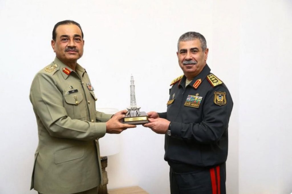 Field Marshal Munir visits Azerbaijan, meets defence minister