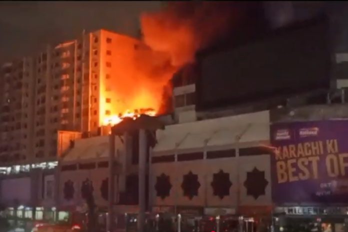 Massive fire at Karachi's Millennium mall brought under control