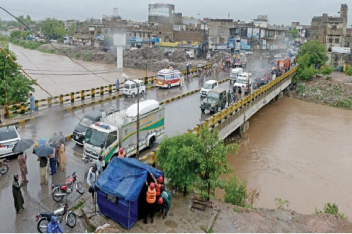 Monsoon flood in Rawalpindi