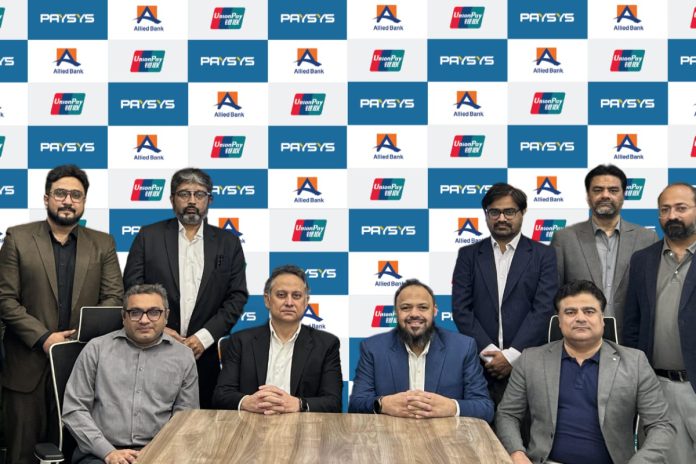 Allied Bank mobile tap and pay on UPI-PayPak cards launch ceremony