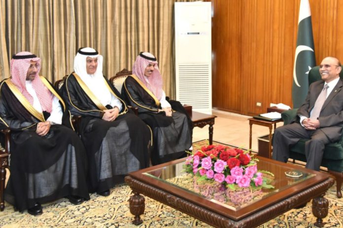 Zardari welcomes Saudi investors to explore opportunities in Pakistan
