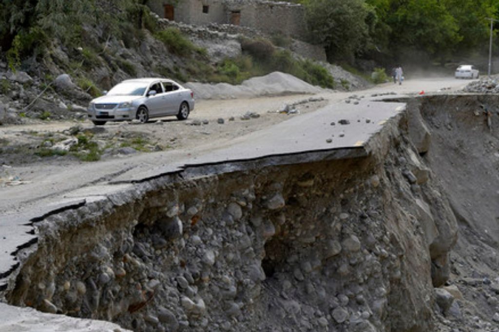 Flood washes away major portion of Karakoram Highway