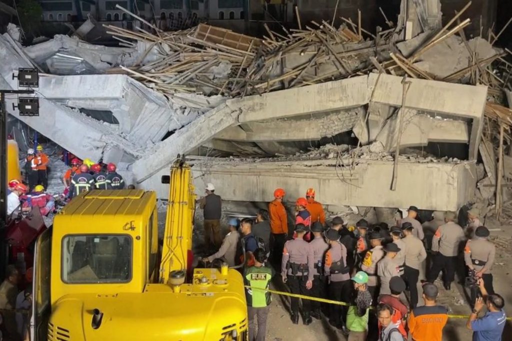 Indonesia school collapse leaves 17 dead, dozens still missing