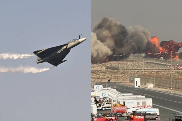 Indian Air Force jet crashes at Dubai Airshow, pilot dead