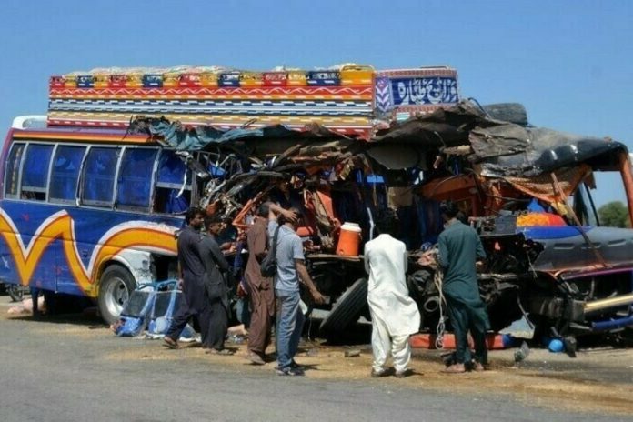 14 killed, 26 injured as university bus collides with van in Jhang