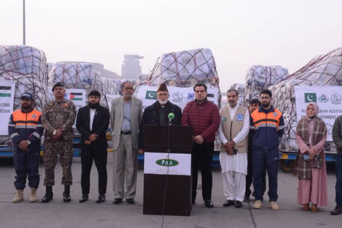 NDMA dispatches another 100 tons of relief goods to Palestine