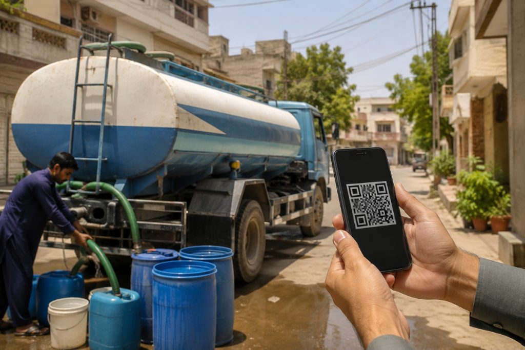 Karachi launches QR code system for water tankers