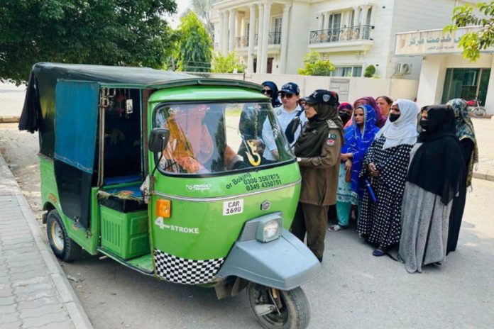 The Lahore Traffic Police has trained 34 women to drive rickshaws in an effort to create more job opportunities